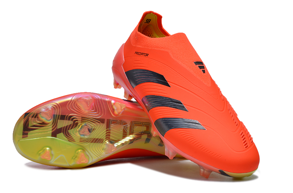  Adidas Predator Football Boots Elite Laceless FG Orange